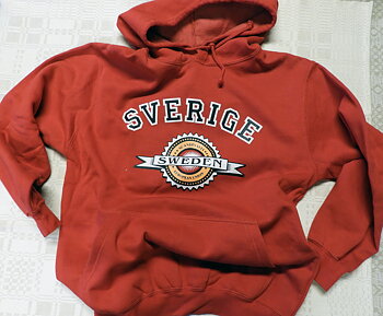 Hood tröja Röd Sverige