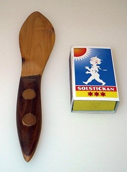 Smörkniv i Al med teak skaft