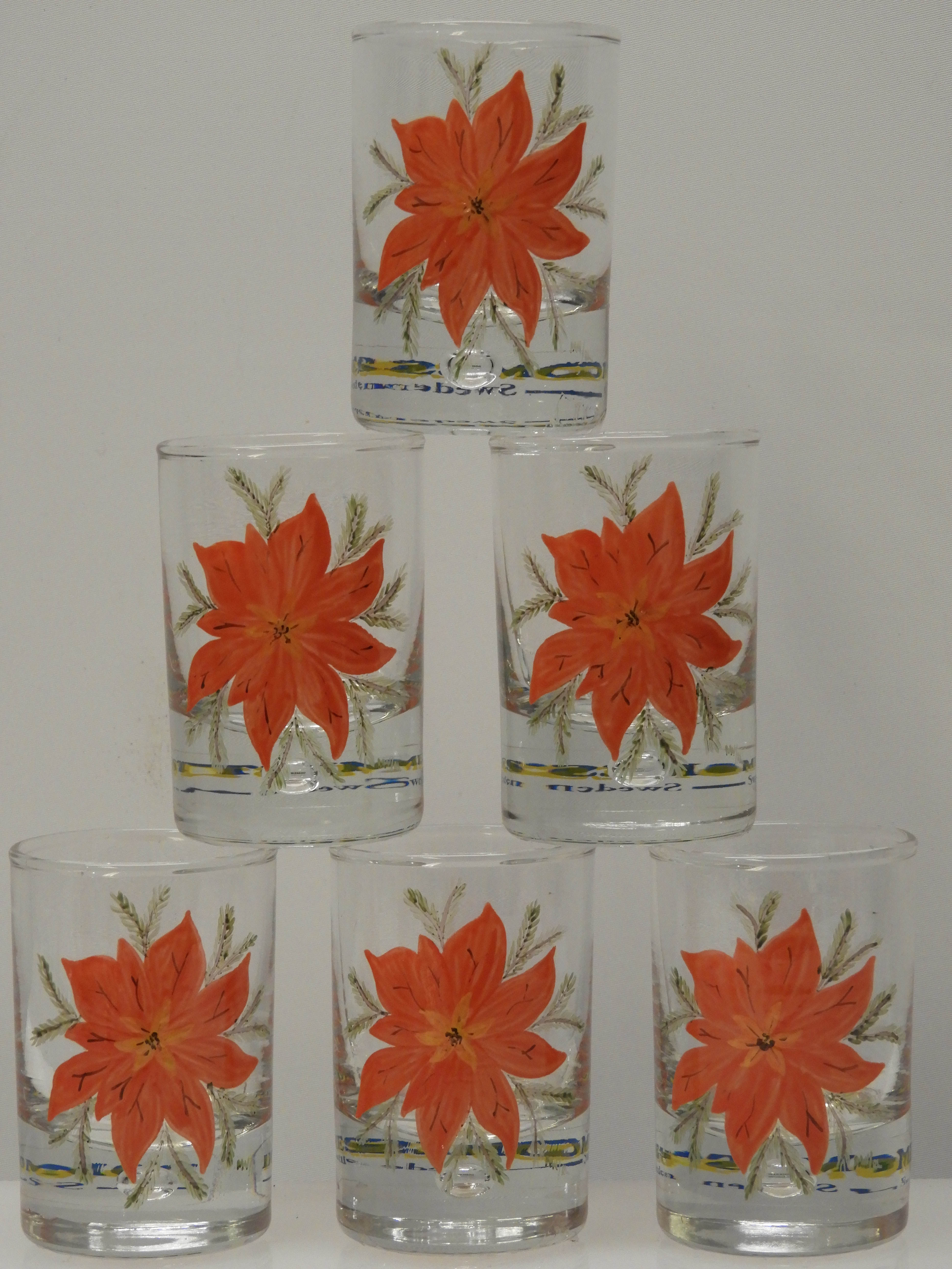 Julstjärna Snapsglas 2-4cl