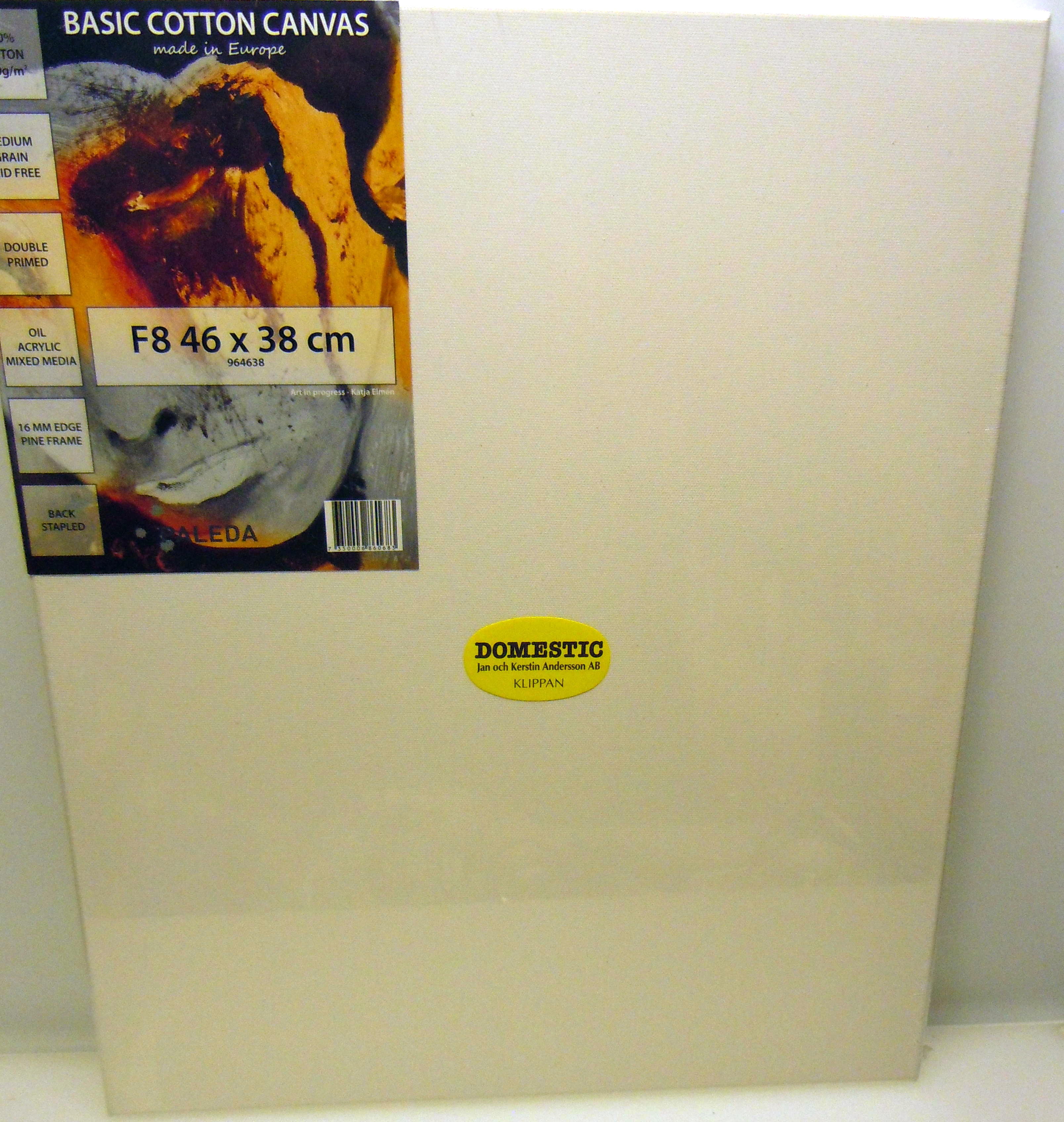 Duk Uppspänd Bomull 260 g. F8, 46 x 38 cm