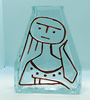 Glasvas av Wiktor Berndt, Flickan röd