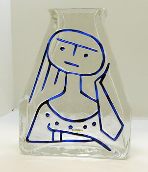 Glasvas av Wiktor Berndt, Flickan blå