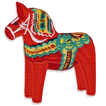 Broderad Dalahäst stor 