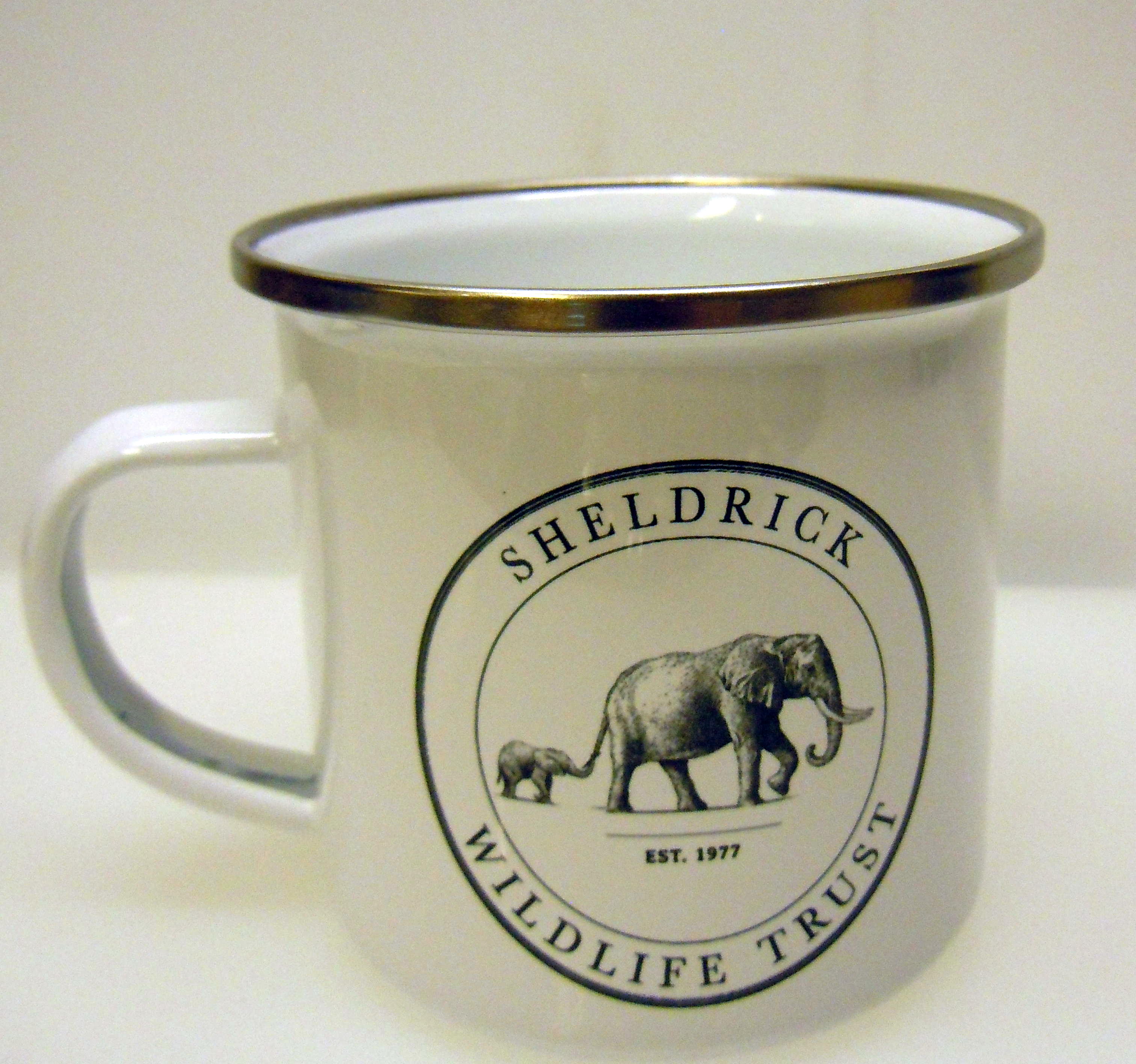 Emaljerad rostfri elefant mugg - 3