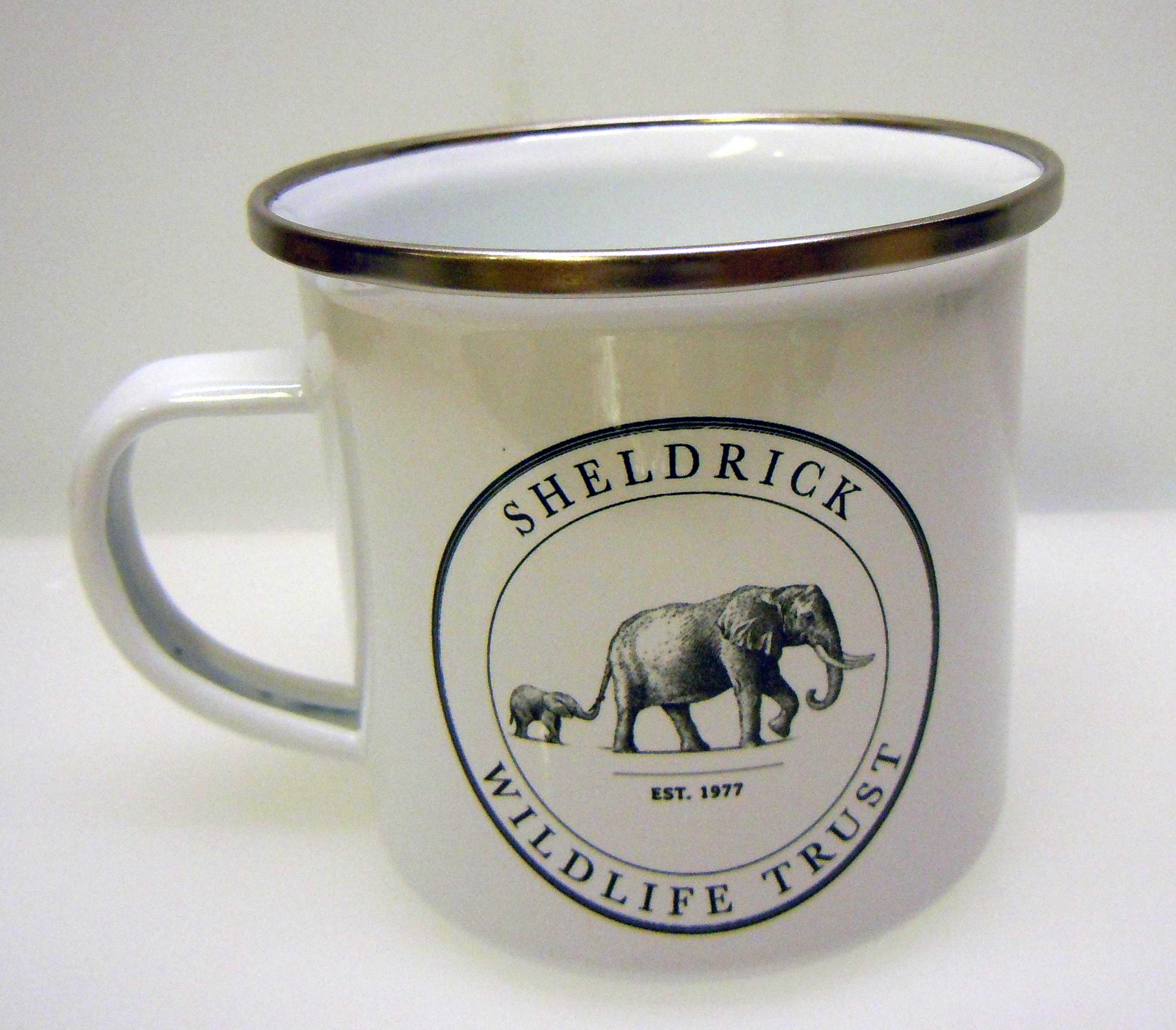 Emaljerad rostfri elefant mugg