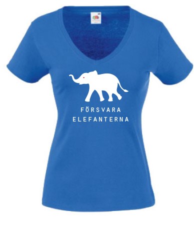 T-shirt Dam, T-shirt i dammodell. V-ringad och figurskuren. - 3