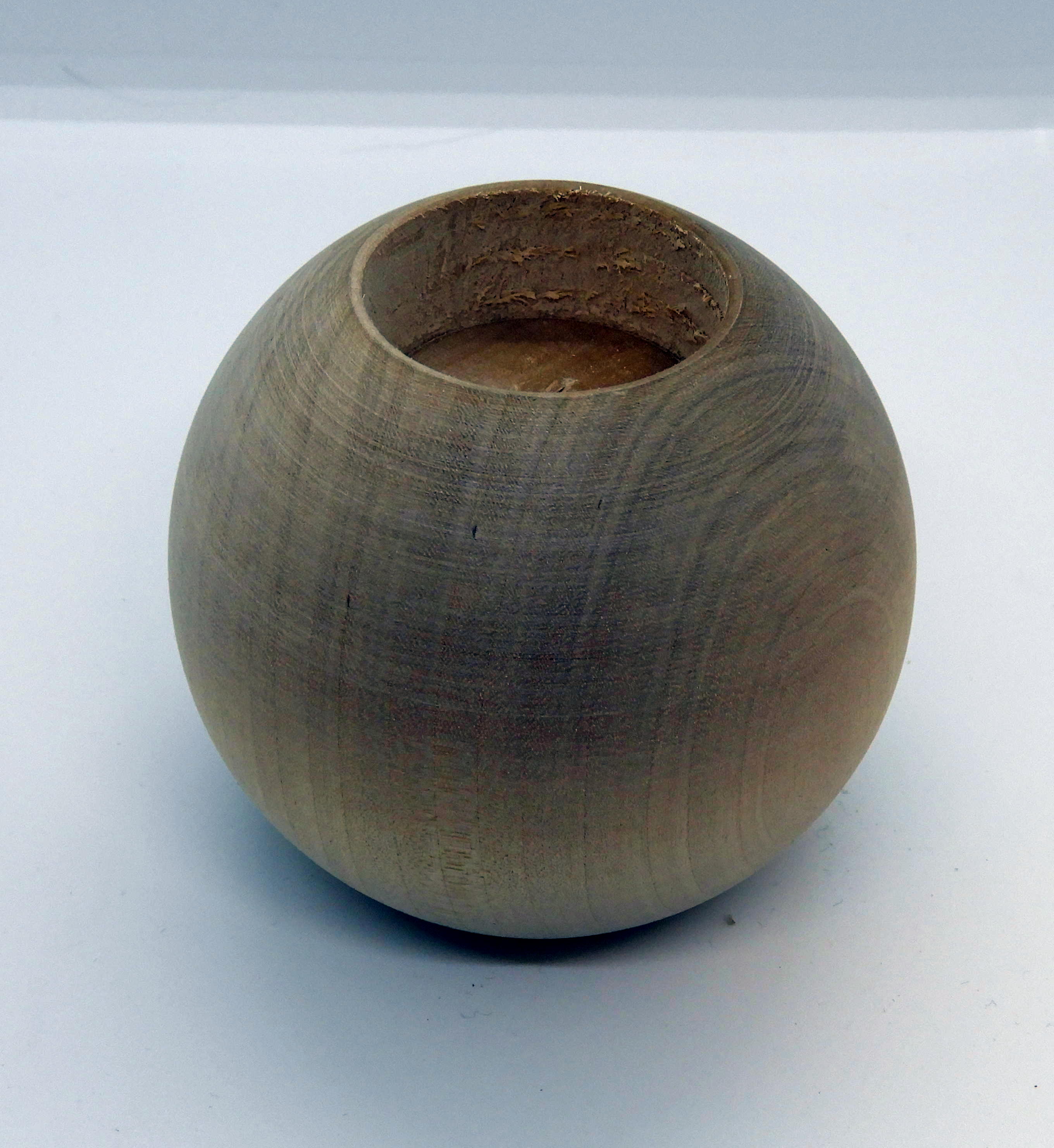 Ljusstake Klot Björk 90 mm. - 2