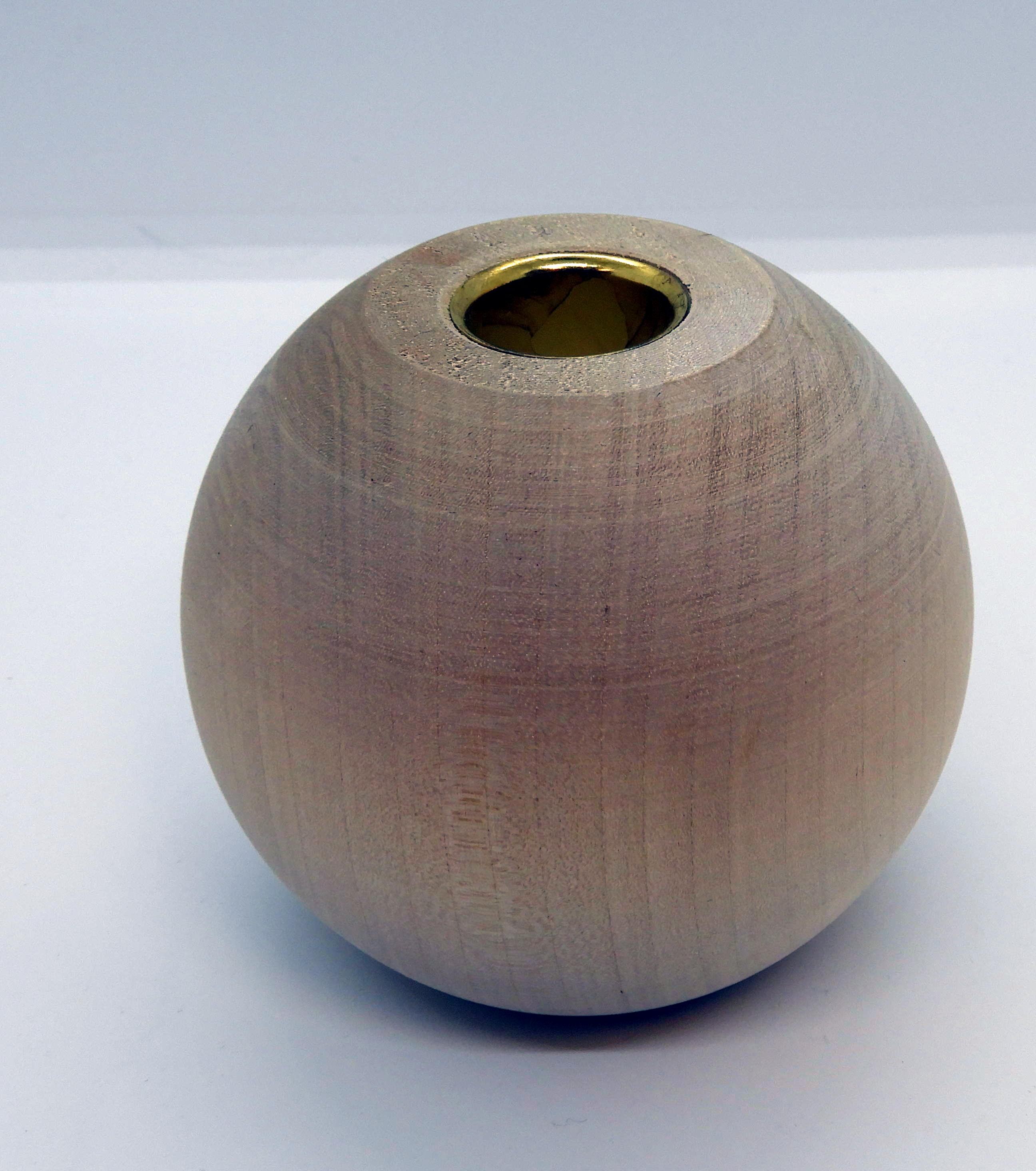 Ljusstake Klot Björk 90 mm.