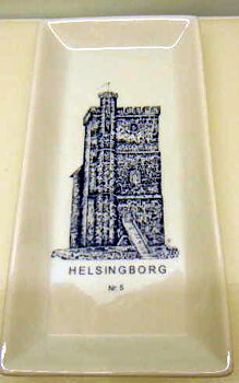 Helsingborg fat i porslin, Tecknad