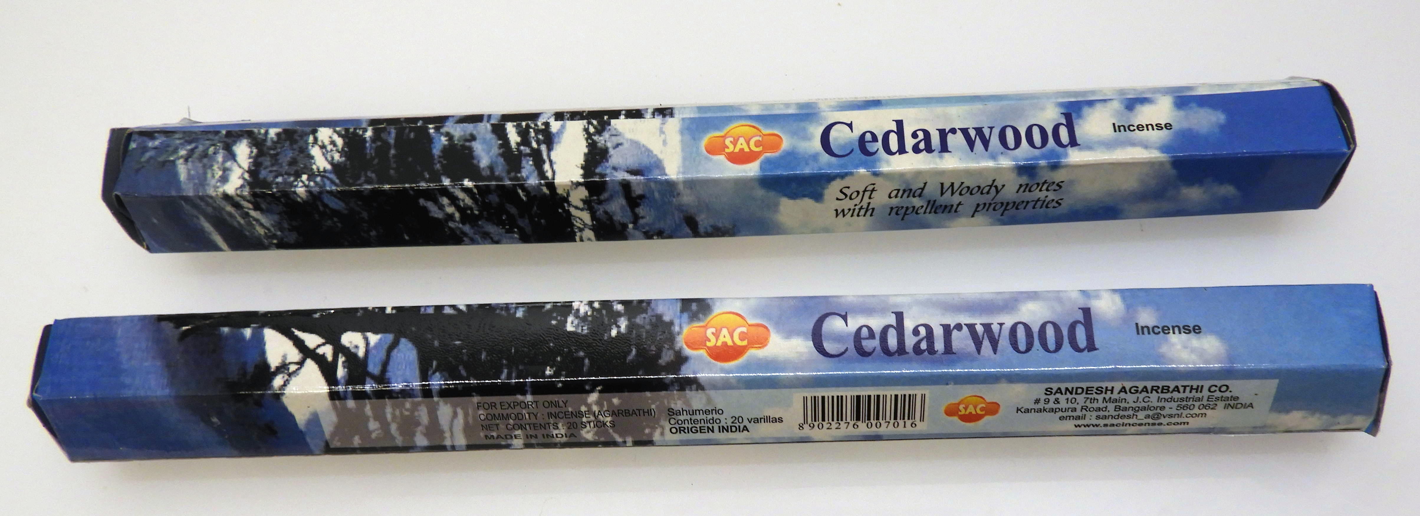 Rökelse CEDARWOOD 2 pack