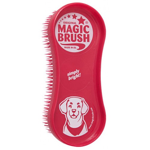 Magic Brush Hund finns i två färger Röd