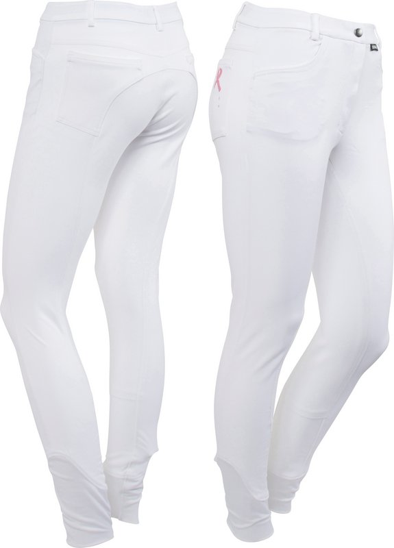 CATAGO Pink Ribbon Ridbyxa Vit Helskodd