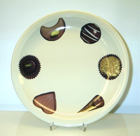 Assiett med Choklad praliner
