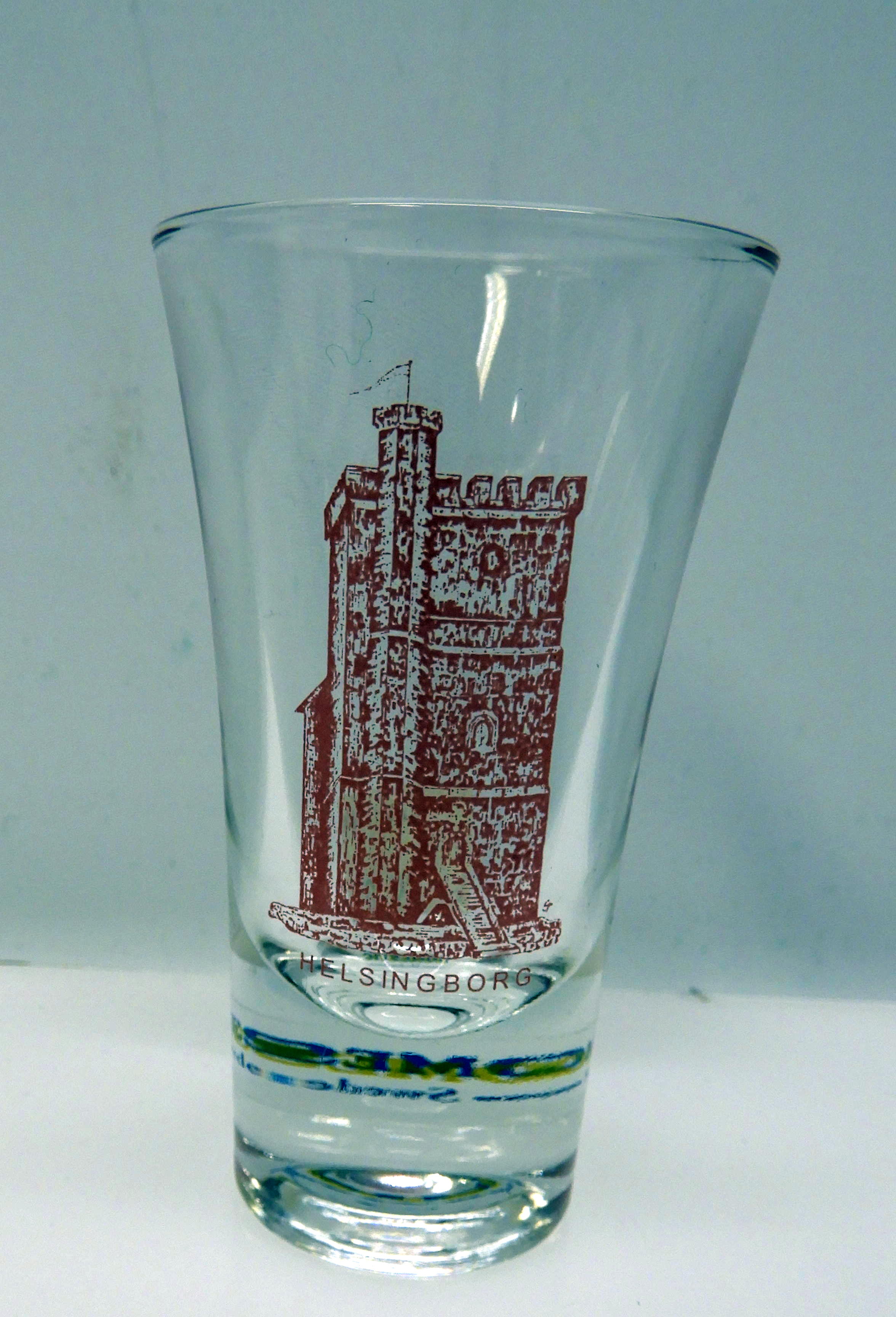 Helsingborgs Hot-shot  glas, Etsad eller mörkröd