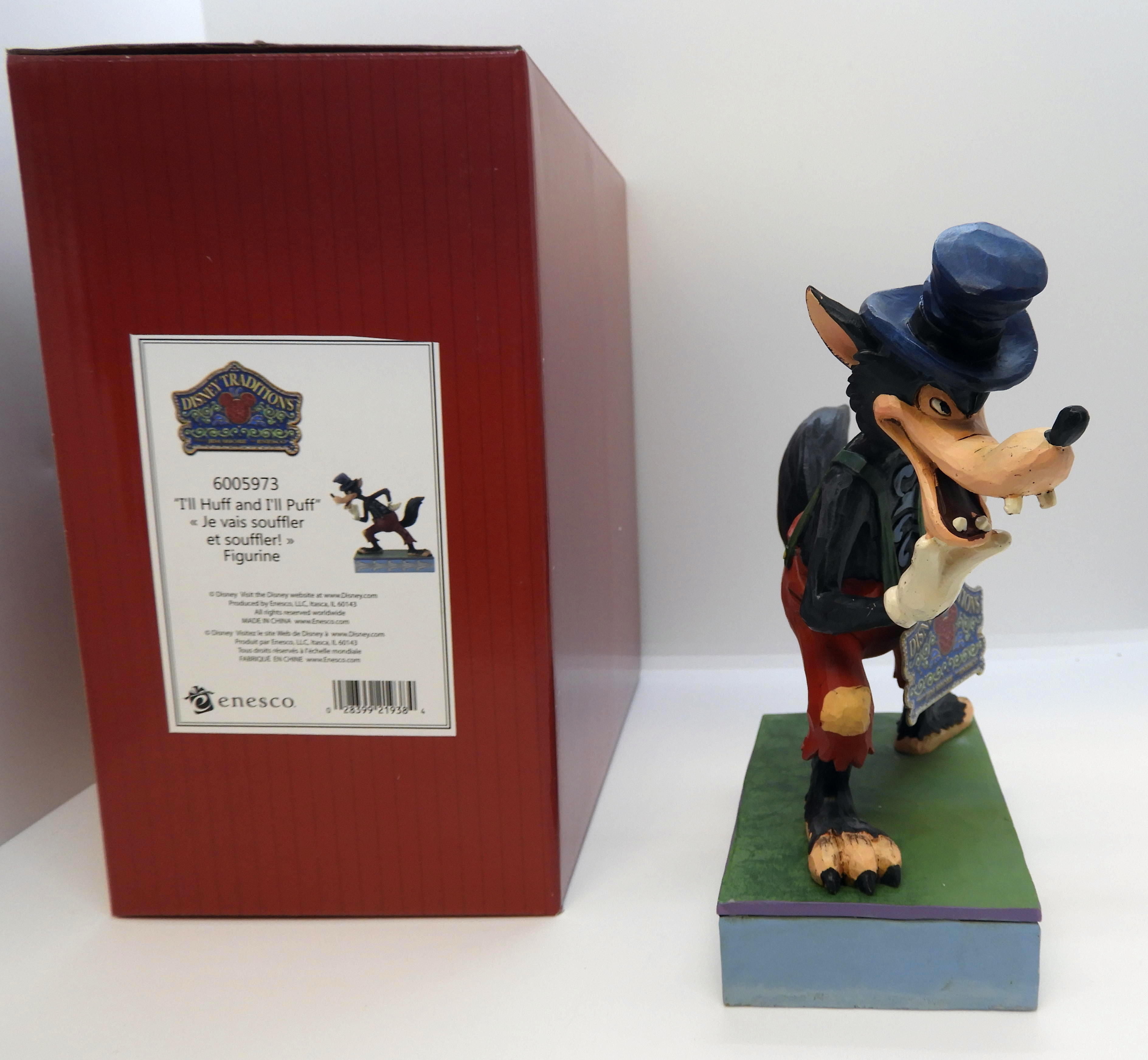 Disney Stora Stygga Vargen av Jim Shore Big Bad Wolf - 5