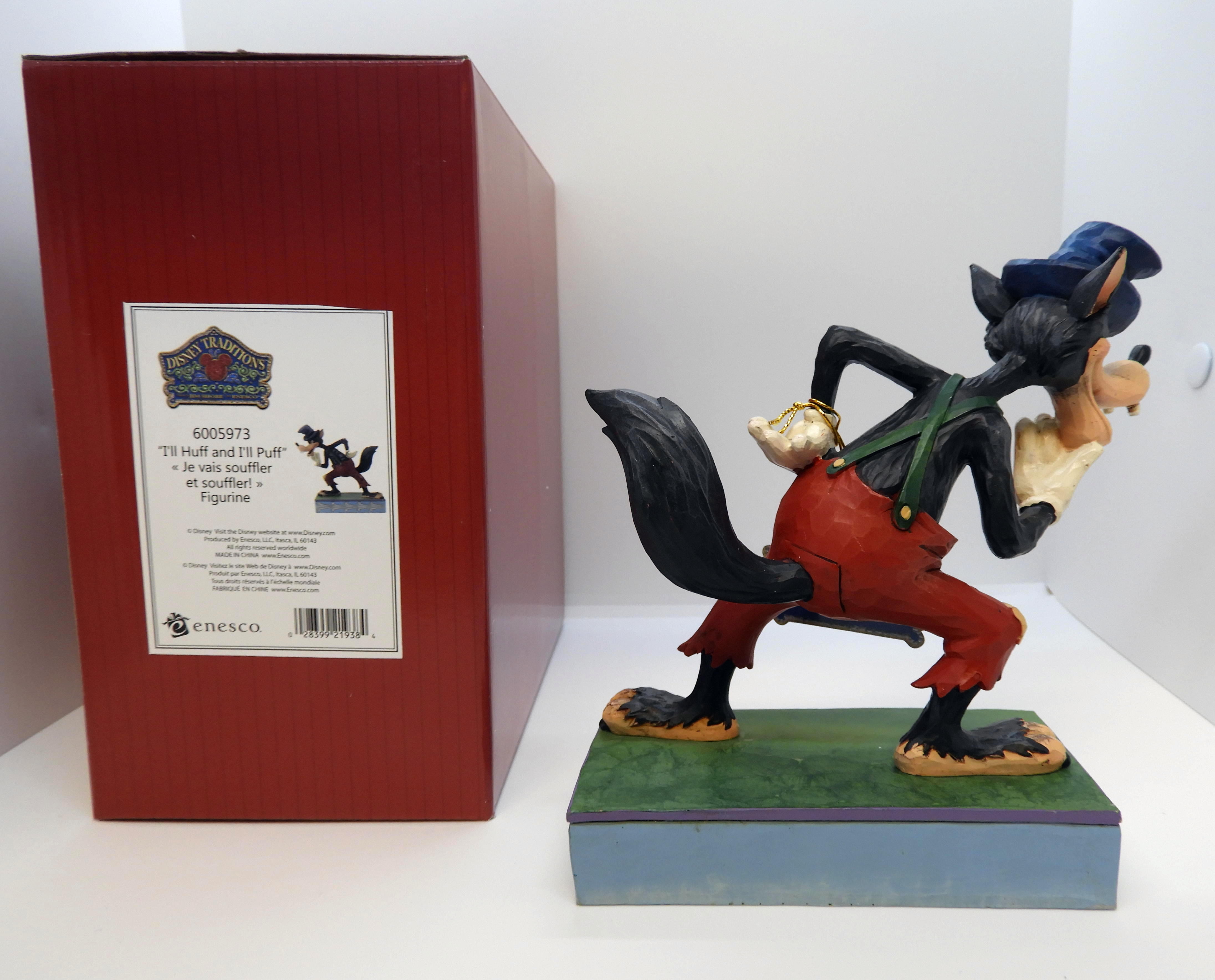 Disney Stora Stygga Vargen av Jim Shore Big Bad Wolf - 4