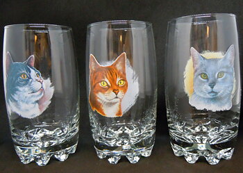 Katt Glas, Galassia Long Drink Katt Nr 3, 4 och 5