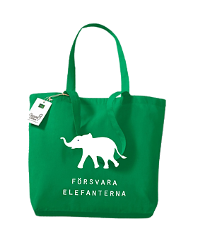 Praktisk tygkasse för alla ändamål! Försvara Elefanterna