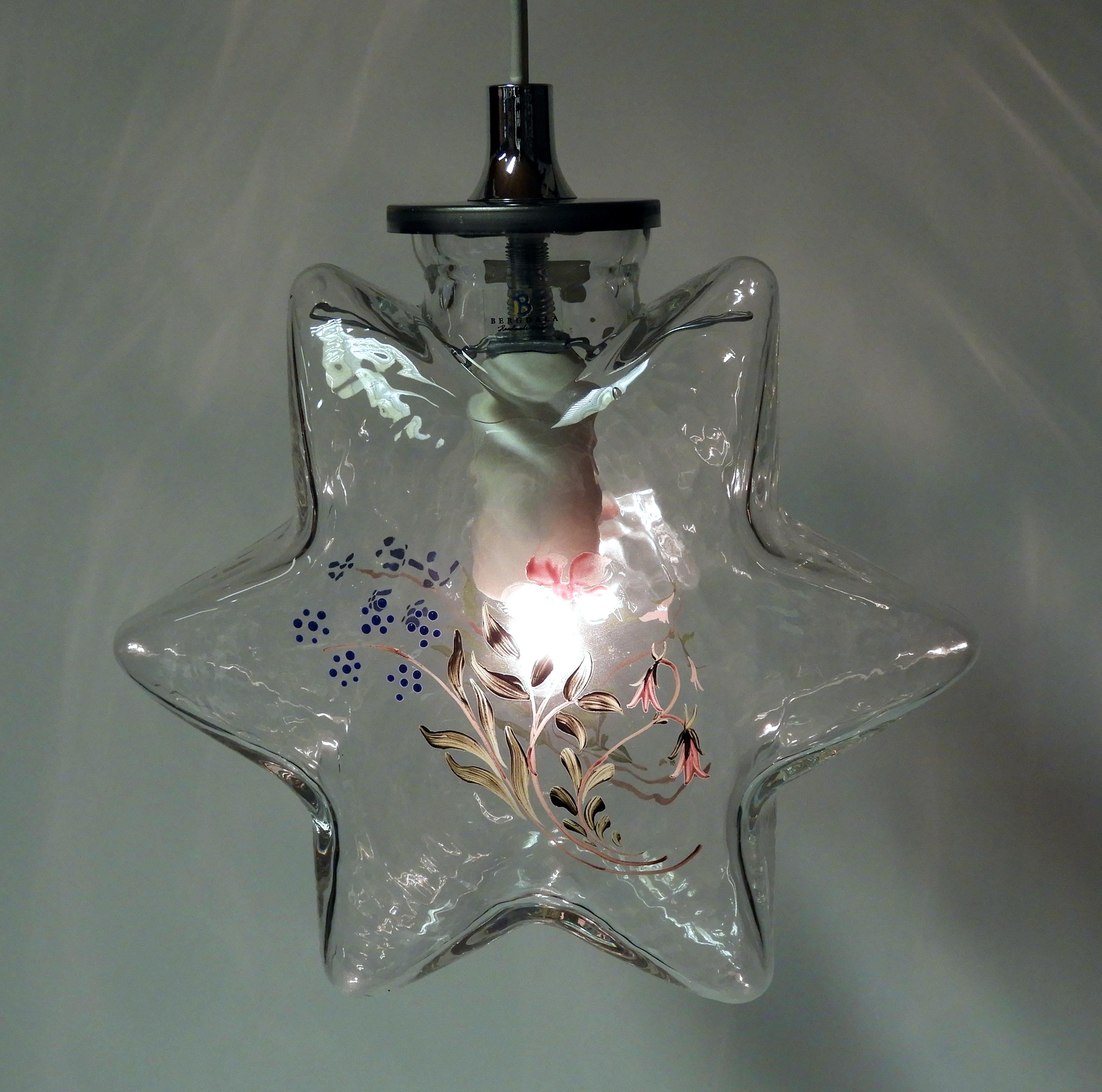 Glas stjärnan Stella Klar Orkidé