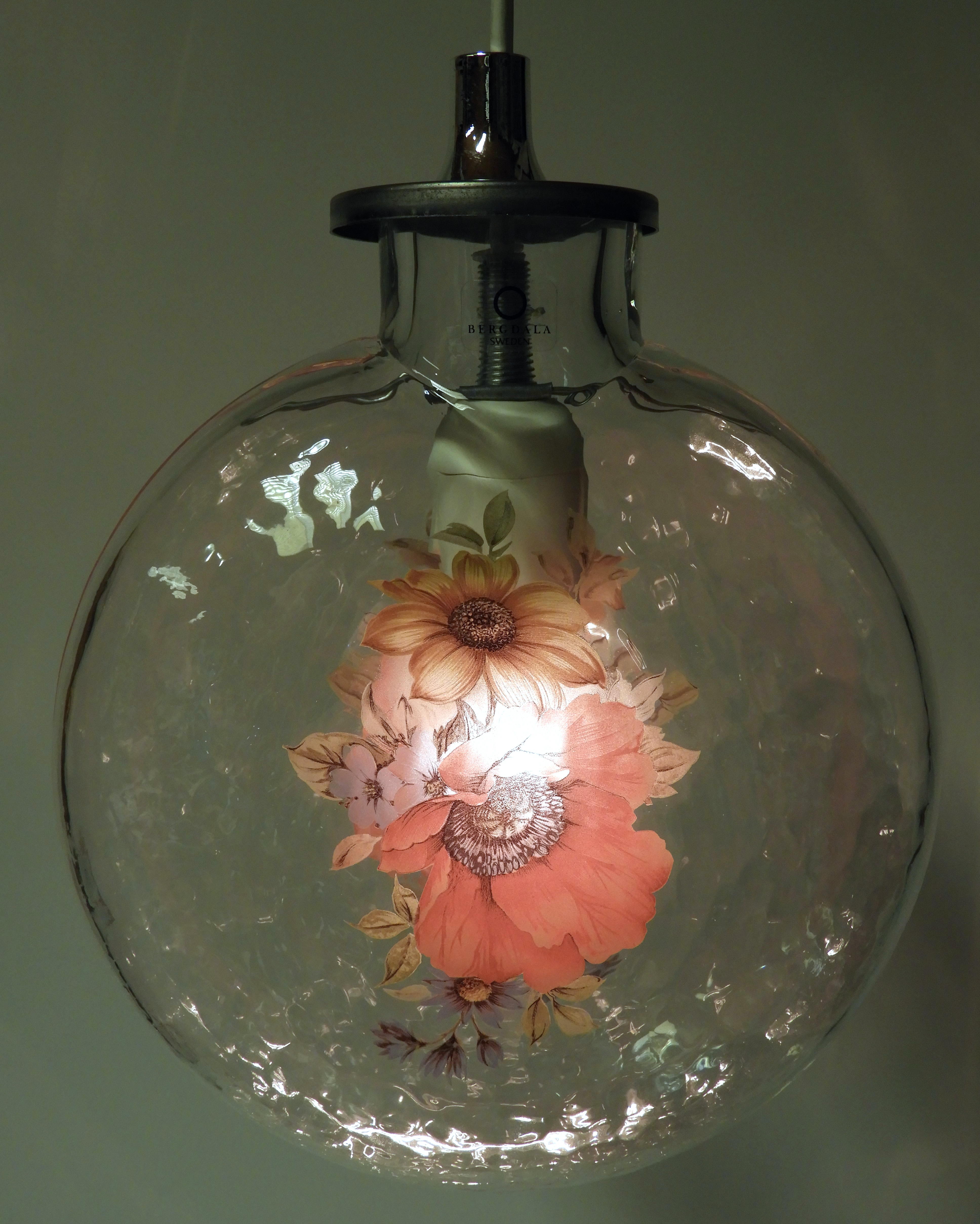 Glaslampan Stella klar  blomma - 2