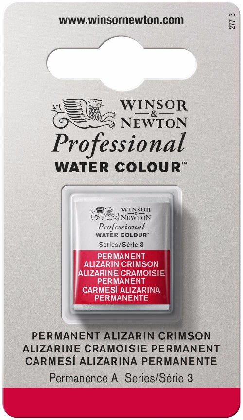 Akvarellfärg Winsor & Newton Prof. 1/2-kopp Permanent alizarin crimson 466 * S3
