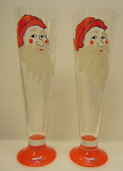 Kristallglas med Tomte