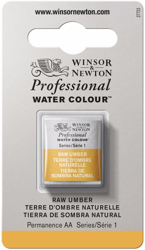 Akvarellfärg Winsor & Newton Prof. 1/2-kopp Raw umber 554 * S1