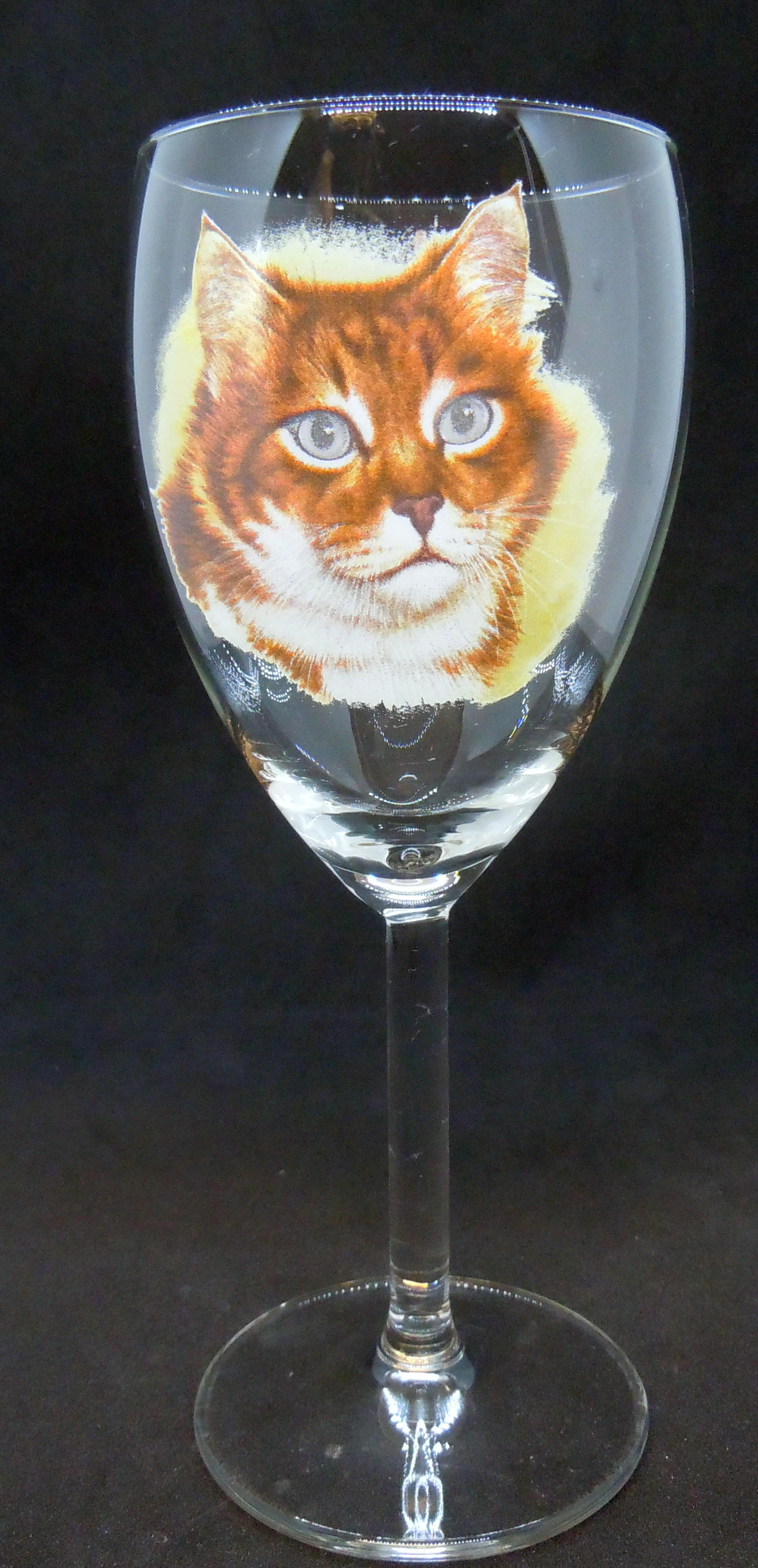 Katt Glas, Vinglas 20 cl, Katt Nr 2