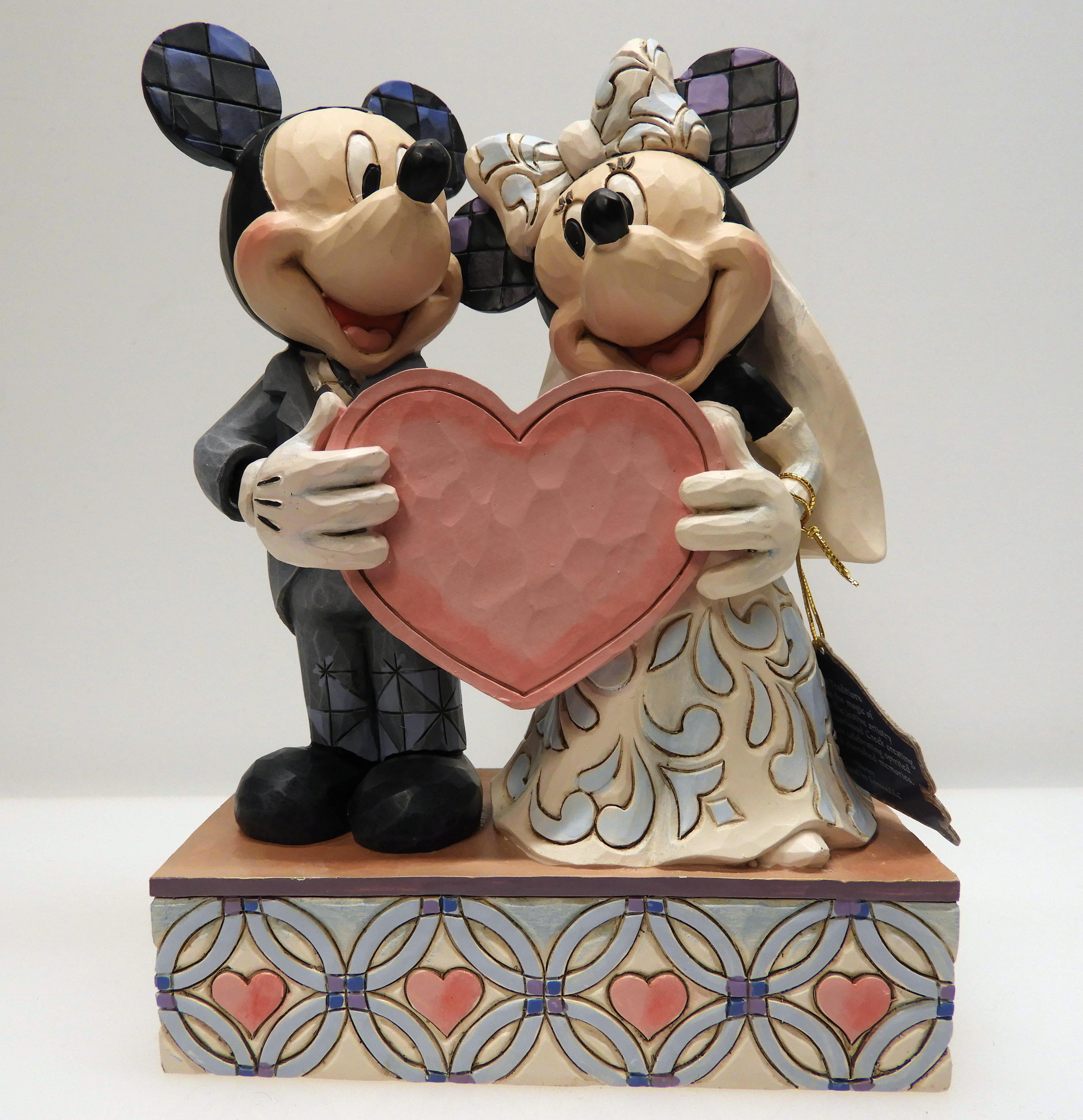 Disney Mickey Mouse & Minnie Mouse Souls, One Heart av Jim Shore