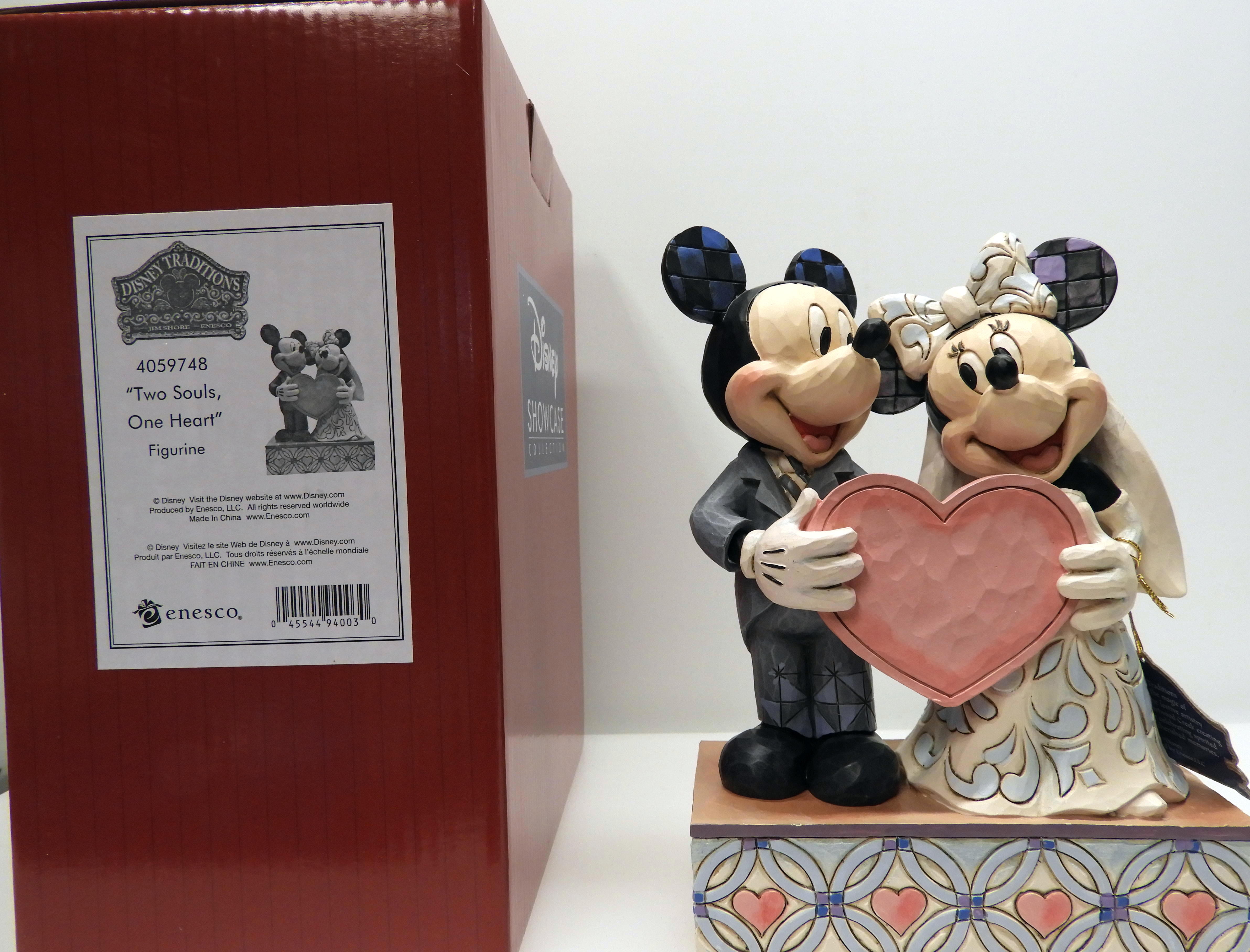 Disney Mickey Mouse & Minnie Mouse Souls, One Heart av Jim Shore - 2