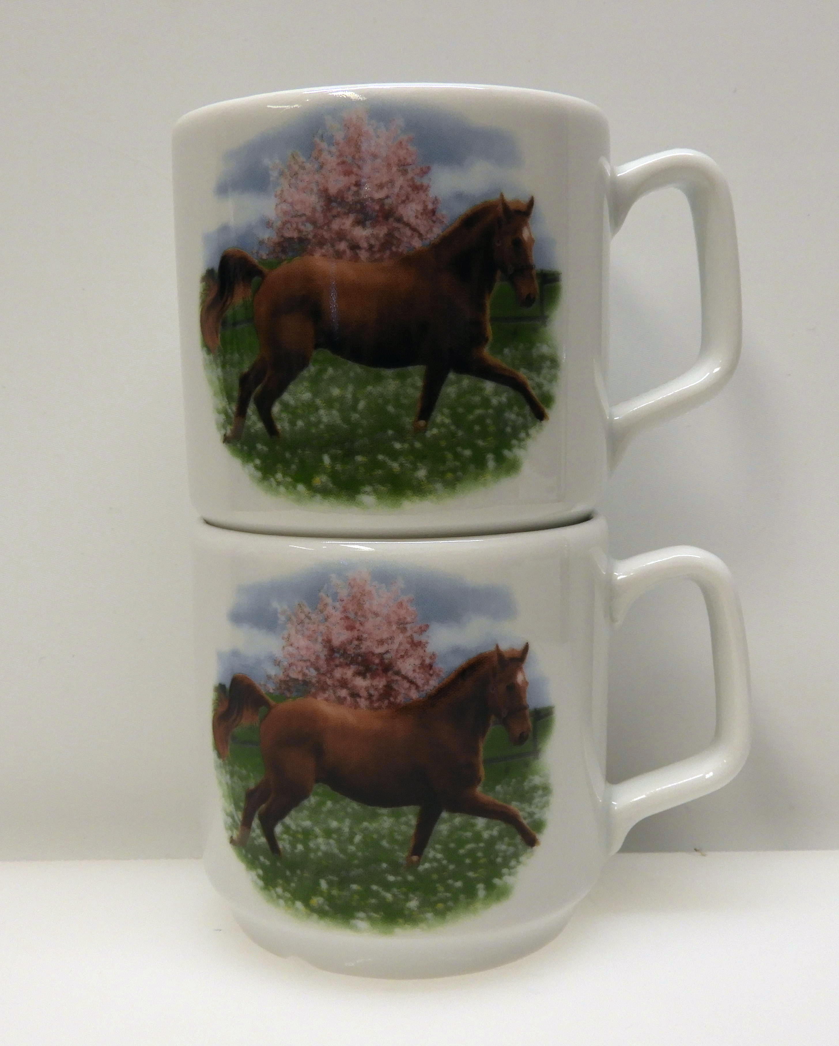 Kaffe, te mugg Häst på äng - 3