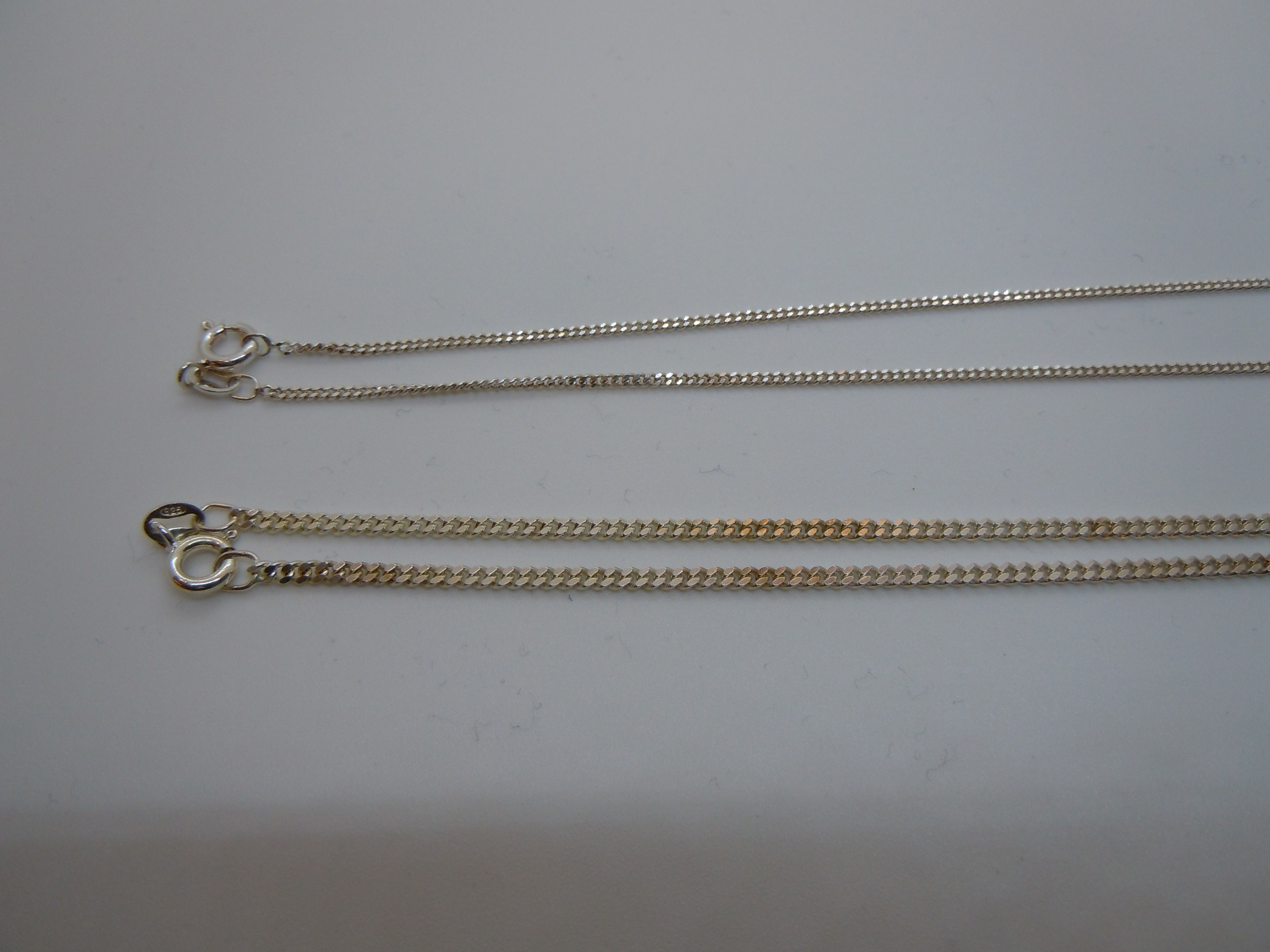 Äkta silver halsband kedja 40 cm