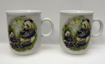 2 st. Kaffe, te mugg Panda