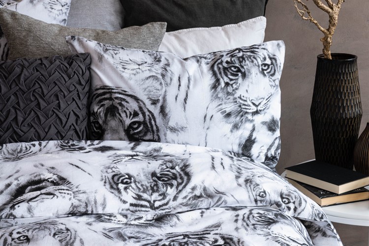 2 -Dels Set Tiger Friends Vit/Svart