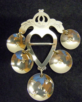 Lövabrosch silver 