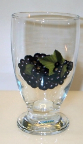 Frukt Glas, Allglas 34 cl. Blå Druva