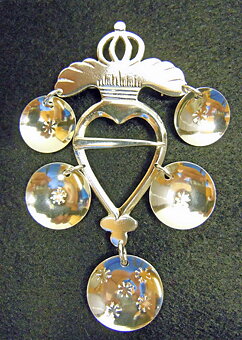 Lövabrosch silver 