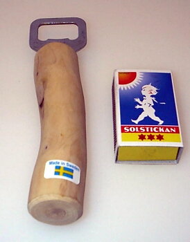 Kapsylöppnare med ene skaft