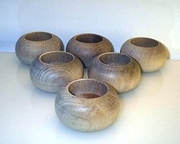 Värmeljusstake i björk, mellan
