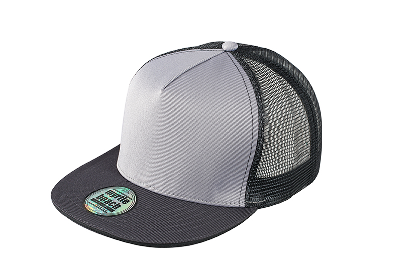Pro Cap Mesh, 5-panels (grå/svart)