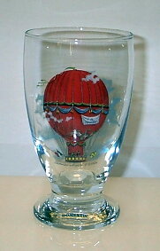 Luftballong Glas, Allglas 34 cl. Röd