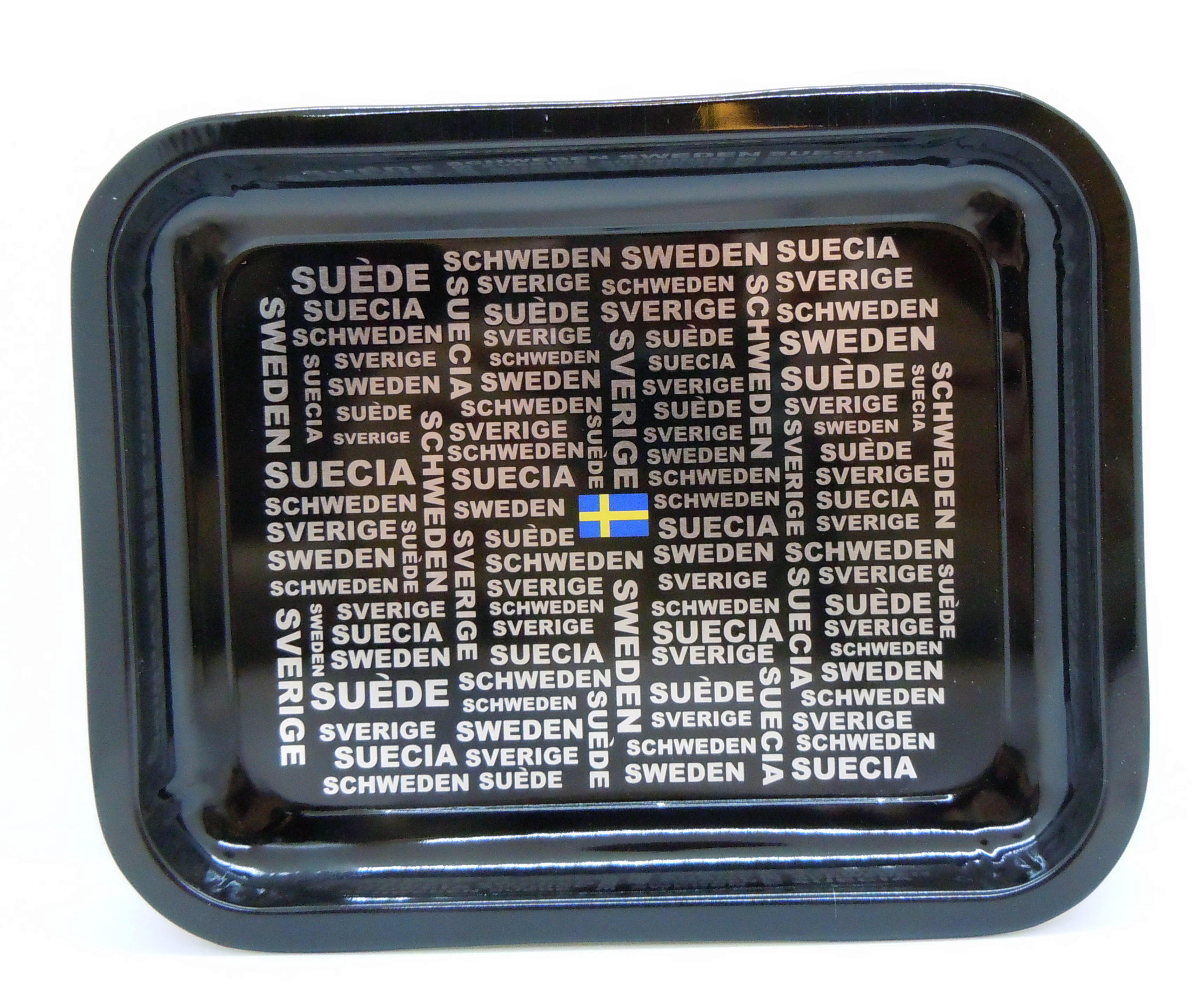Designad Bricka Sweden Flagga