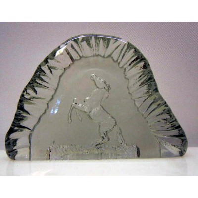 Glasblock Häst
