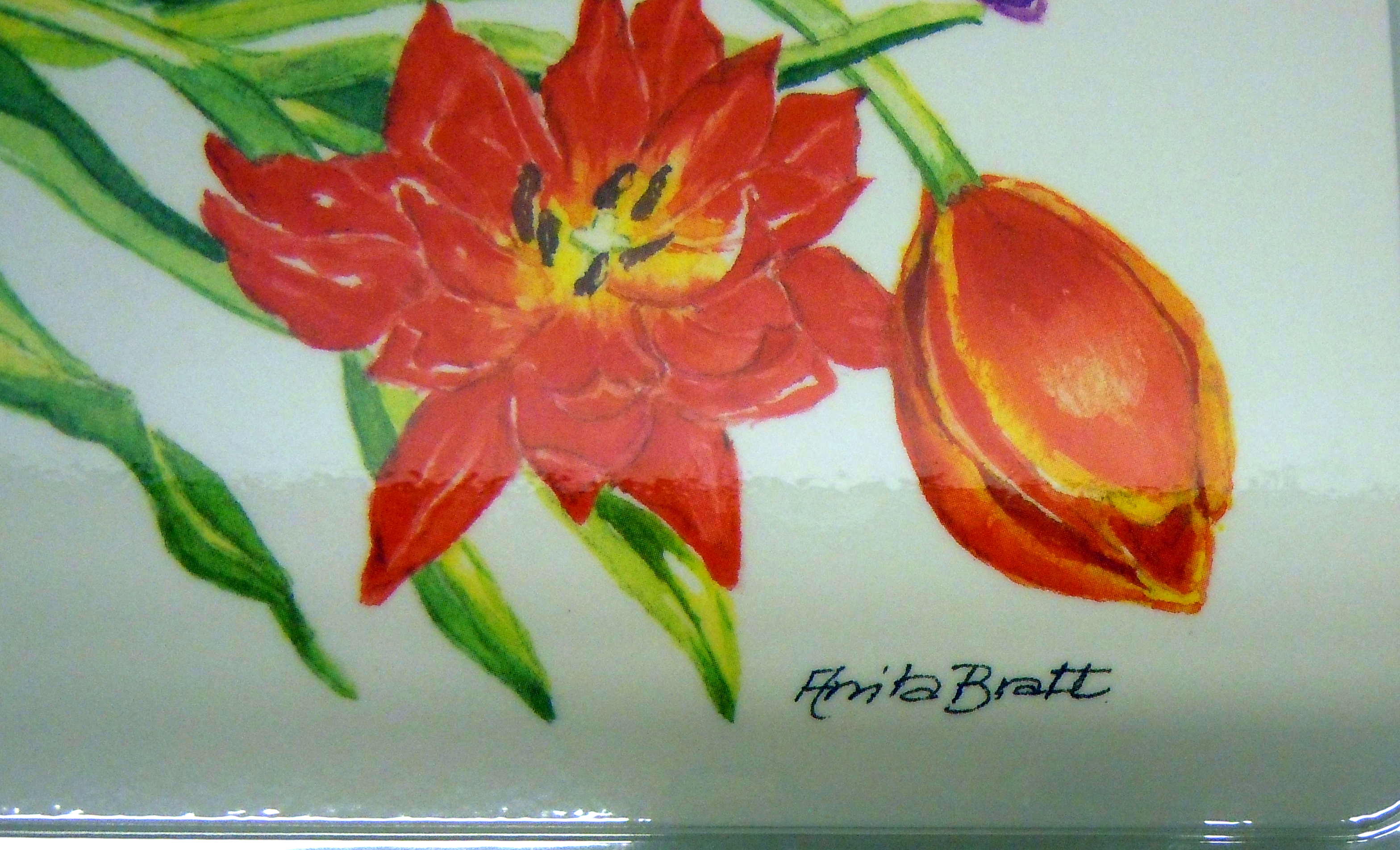 Bordstablett Tulpaner Grattis - 3