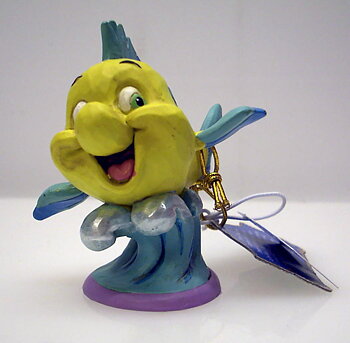 Disney Go Fish, Flounder Figurine av Jim Shore