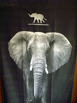 Badlakan Elefant  Broderat 