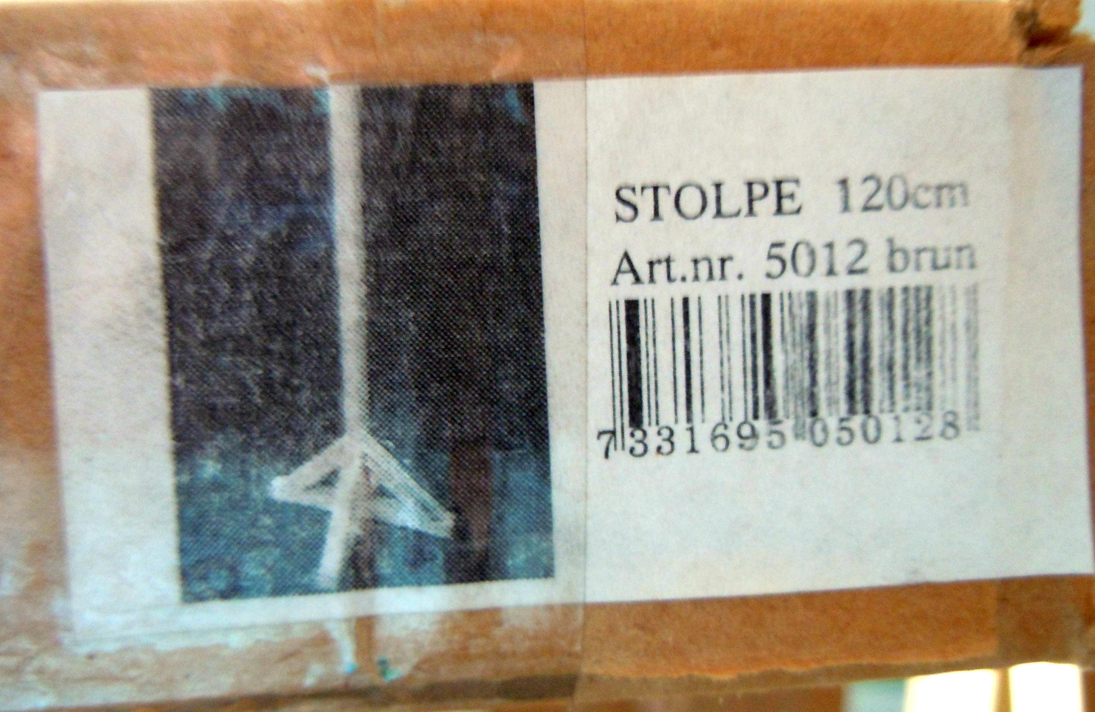 Stolpe till Fågelbord 120 cm brun