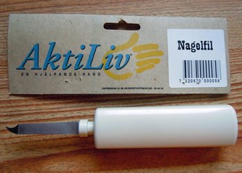Nagelfil med kraftigt handtag