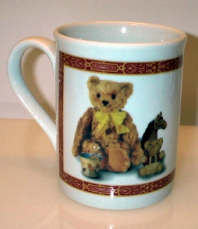 Teddy björn mugg, rak modell D - 2