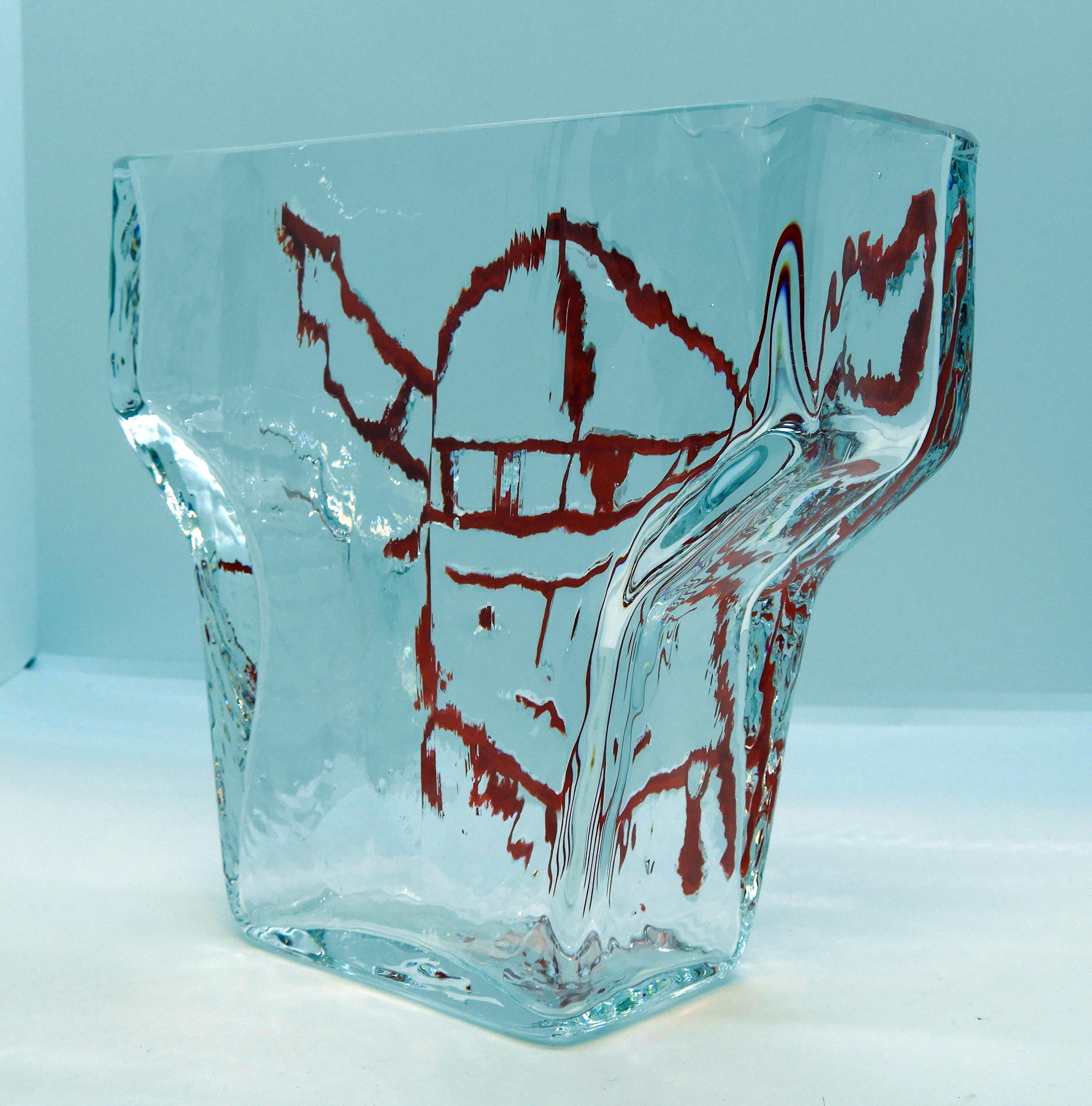 Glasvas av Wiktor Berndt, Viking Röd - 3